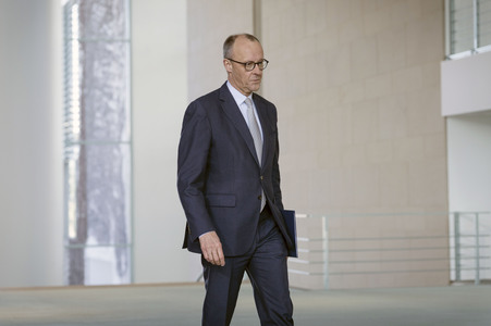 Pressestatement von Friedrich Merz in Berlin