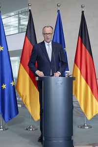 Pressestatement von Friedrich Merz in Berlin