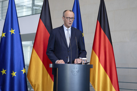 Pressestatement von Friedrich Merz in Berlin