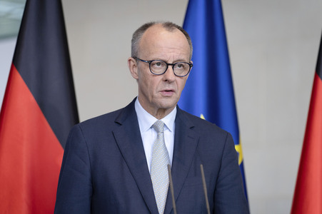 Pressestatement von Friedrich Merz in Berlin