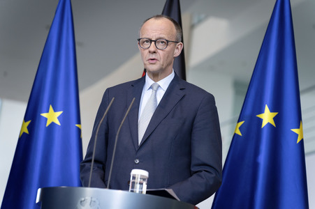 Pressestatement von Friedrich Merz in Berlin