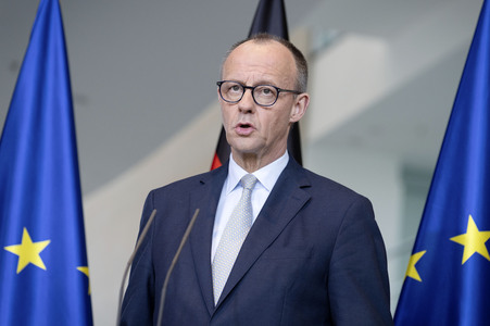 Pressestatement von Friedrich Merz in Berlin