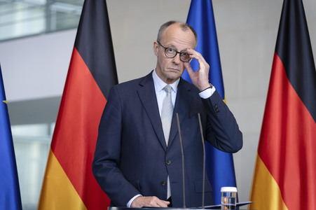 Pressestatement von Friedrich Merz in Berlin