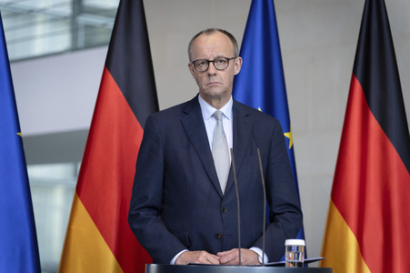 Pressestatement von Friedrich Merz in Berlin