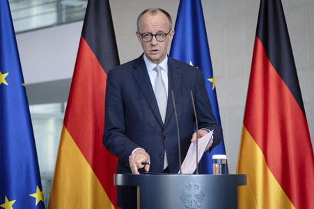 Pressestatement von Friedrich Merz in Berlin