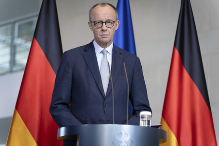 Pressestatement von Friedrich Merz in Berlin