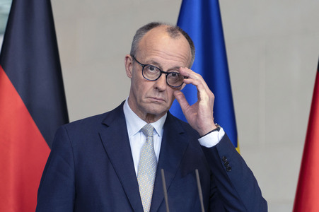 Pressestatement von Friedrich Merz in Berlin