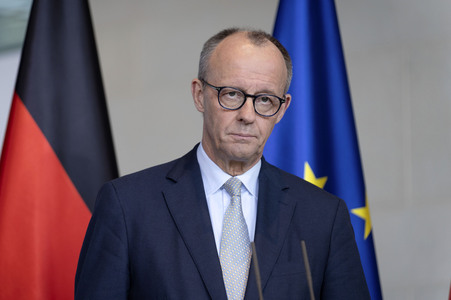 Pressestatement von Friedrich Merz in Berlin