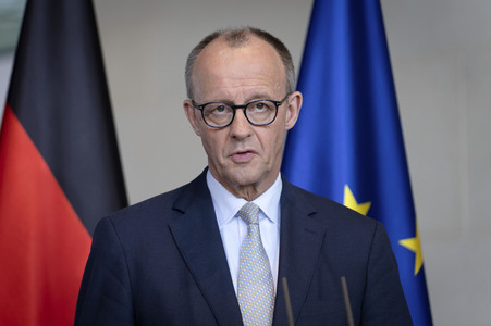 Pressestatement von Friedrich Merz in Berlin