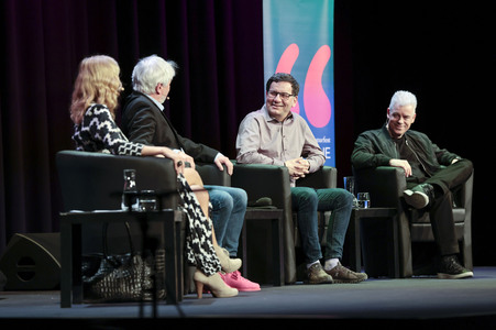 Jürgen Becker, Moritz Netenjakob, Susanne Pätzold und Michael Mittermeier auf der lit.Cologne 2026