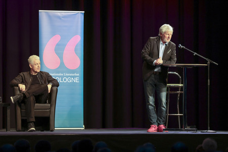 Jürgen Becker, Moritz Netenjakob, Susanne Pätzold und Michael Mittermeier auf der lit.Cologne 2026