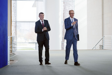 Empfang des Ministerpräsidenten der Tschechischen Republik in Berlin