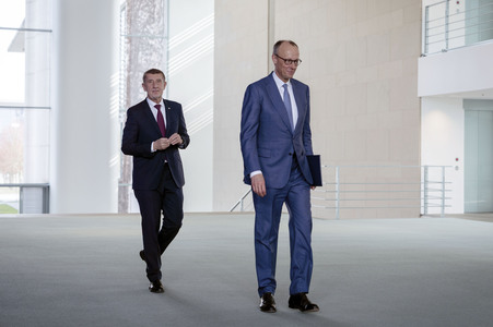 Empfang des Ministerpräsidenten der Tschechischen Republik in Berlin