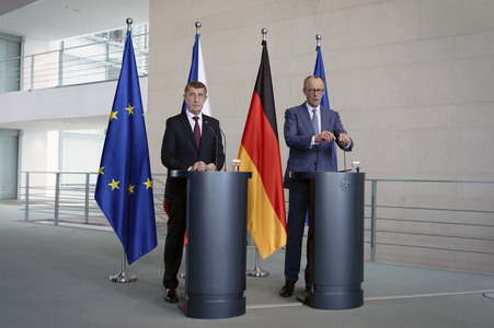 Empfang des Ministerpräsidenten der Tschechischen Republik in Berlin