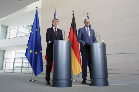 Empfang des Ministerpräsidenten der Tschechischen Republik in Berlin