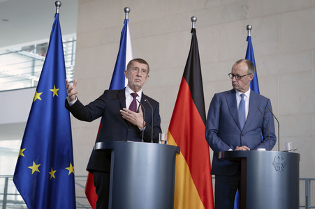 Empfang des Ministerpräsidenten der Tschechischen Republik in Berlin