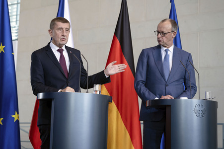 Empfang des Ministerpräsidenten der Tschechischen Republik in Berlin