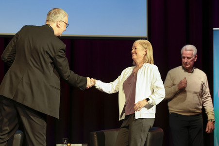 Joachim Löw, Renate Lingor und Rainer Bonhof auf der lit.Cologne 2026