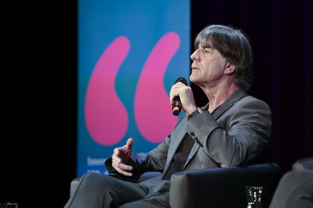 Joachim Löw, Renate Lingor und Rainer Bonhof auf der lit.Cologne 2026