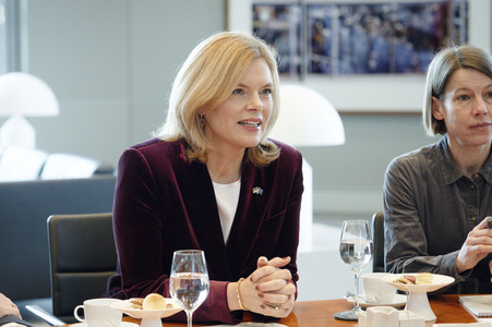 Bundestagspräsidentin Julia Klöckner empfängt die Präsidentin des Europäischen Parlaments in Berlin