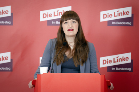 Fraktionssitzung der Bundestagsfraktion der Partei Die Linke in Berlin