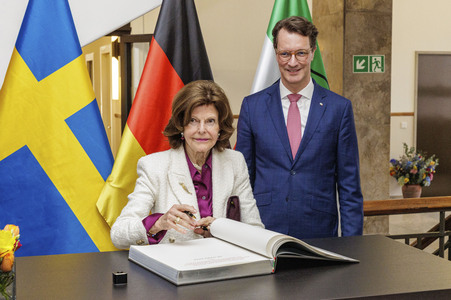 Besuch von Königin Silvia von Schweden in Düsseldorf