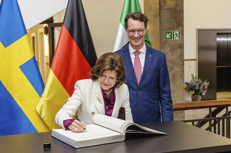 Besuch von Königin Silvia von Schweden in Düsseldorf