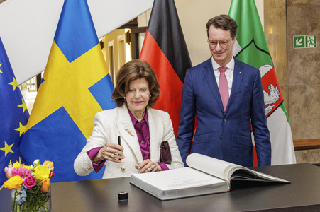 Besuch von Königin Silvia von Schweden in Düsseldorf