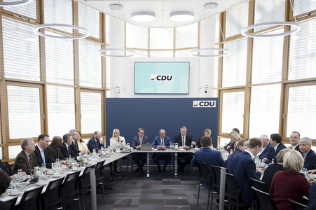 Sitzung des CDU Bundesvorstands in Berlin