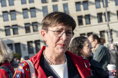 Demonstration vom Feminist Fight Club in Berlin