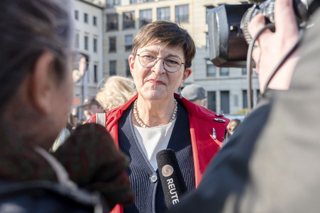 Demonstration vom Feminist Fight Club in Berlin