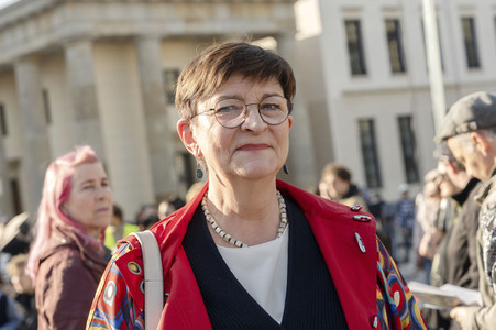 Demonstration vom Feminist Fight Club in Berlin
