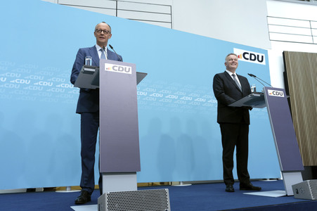 Pressekonferenz zur Sitzung des CDU Bundesvorstands in Berlin