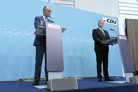 Pressekonferenz zur Sitzung des CDU Bundesvorstands in Berlin