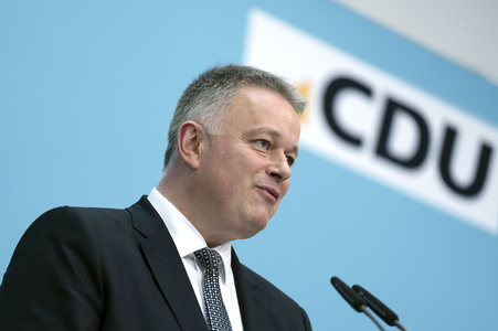 Pressekonferenz zur Sitzung des CDU Bundesvorstands in Berlin