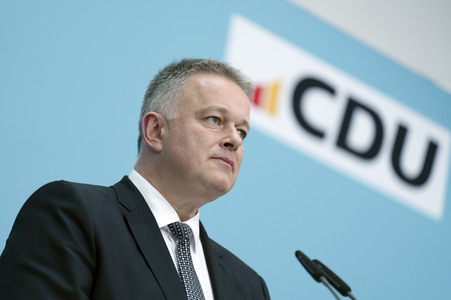 Pressekonferenz zur Sitzung des CDU Bundesvorstands in Berlin