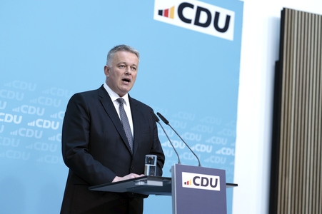 Pressekonferenz zur Sitzung des CDU Bundesvorstands in Berlin