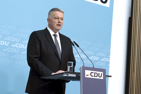 Pressekonferenz zur Sitzung des CDU Bundesvorstands in Berlin