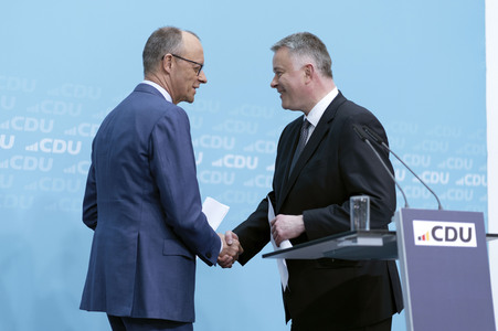 Pressekonferenz zur Sitzung des CDU Bundesvorstands in Berlin