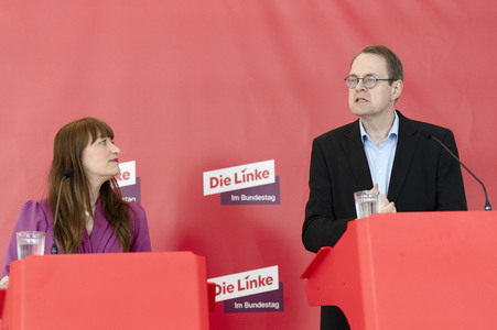 Fraktionssitzung der Bundestagsfraktion der Partei Die Linke in Berlin