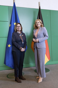 Bundestagspräsidentin Julia Klöckner empfängt die Marschallin des Senats der Republik Polen in Berlin