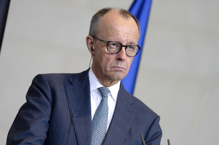 Empfang des Übergangspräsidenten von Syrien im Kanzleramt in Berlin