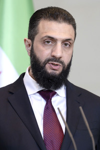 Empfang des Übergangspräsidenten von Syrien im Kanzleramt in Berlin