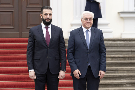 Empfang des Übergangspräsidenten von Syrien in Berlin