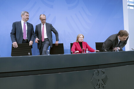 Pressestatement nach den Gesprächen der Koalition in Berlin