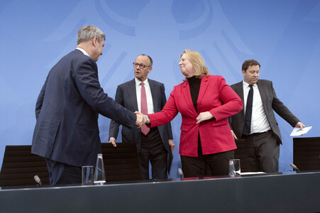 Pressestatement nach den Gesprächen der Koalition in Berlin