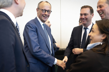Fraktionssitzung der CDU/CSU-Bundestagsfraktion in Berlin