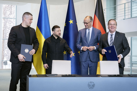 Empfang des Präsidenten der Ukraine in Berlin