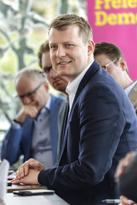 Pressegespräch im Vorfeld des FDP Landesparteitages in Düsseldorf
