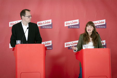 Fraktionssitzung der Bundestagsfraktion der Partei Die Linke in Berlin